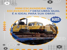 Agilis Locações - Escavadeira - Retroescavadeira - Demolição Mecanizada - Terraplenagem - Photo 1
